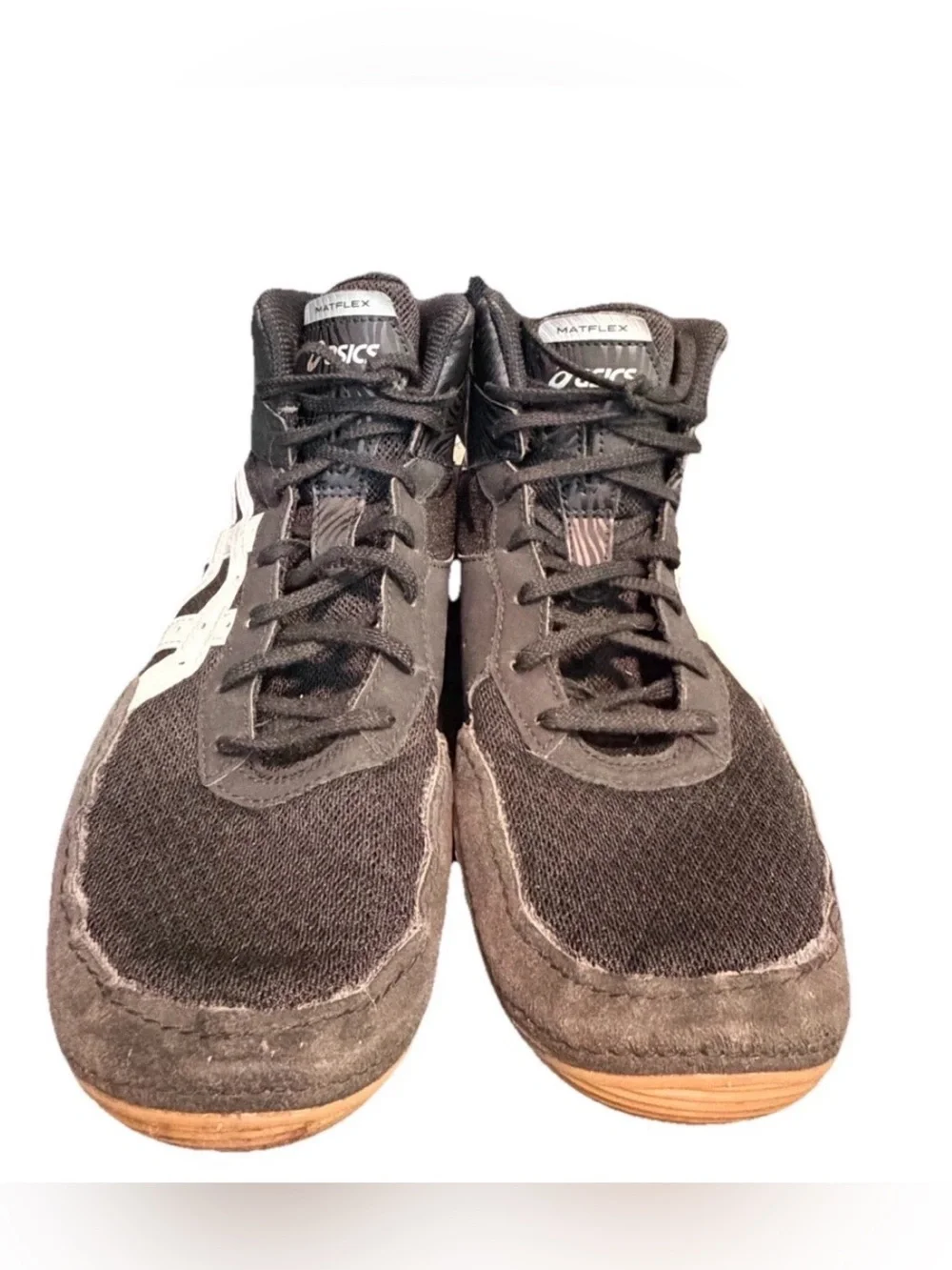 Asics Mens Matflex 7 Black Wrestling 1081A051 Shoe Size 11 1/2